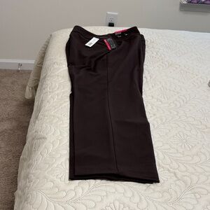 Investments Chocolate Brown Straight Leg Pants